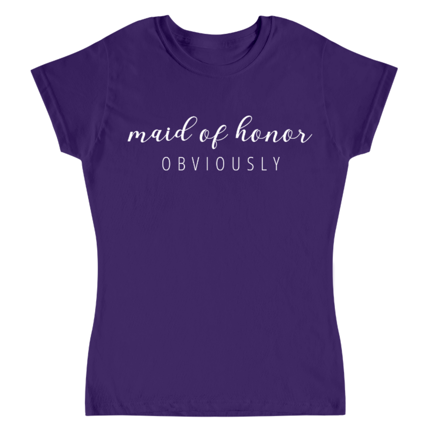 camiseta morada dama de honor