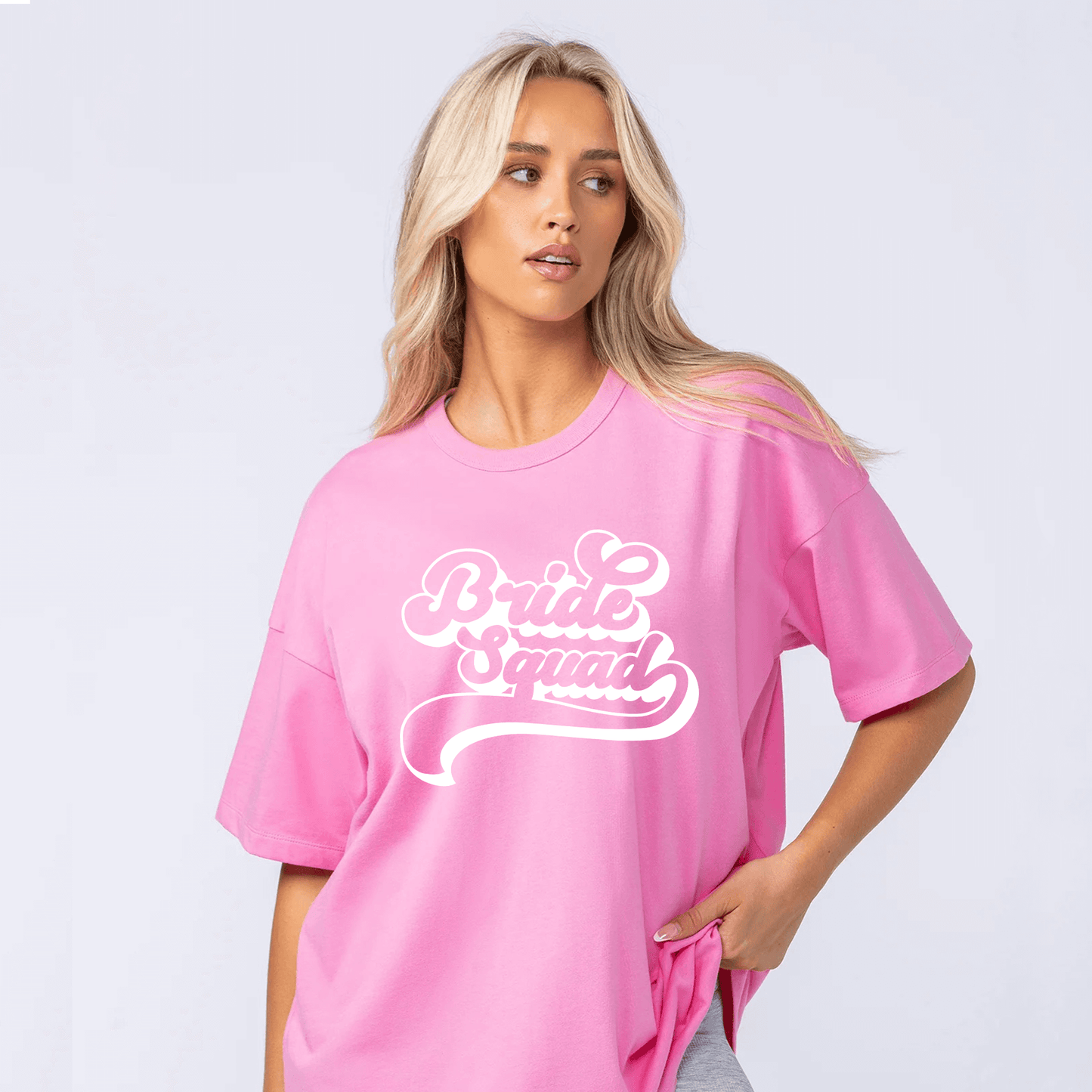 Playera Oversize | Despedida de Soltera - Bride Squad Barbie