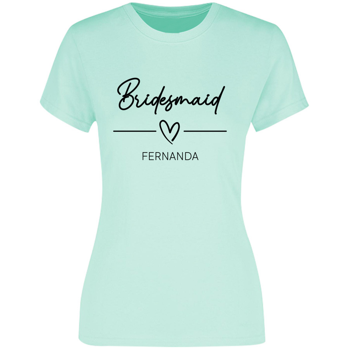 Playera Silhouette | Despedida de Solera - Bridesmaid heart