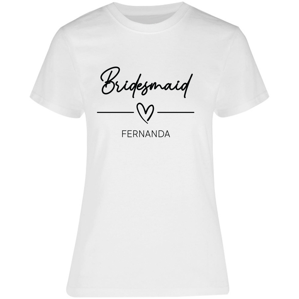 Playera Silhouette | Despedida de Solera - Bridesmaid heart