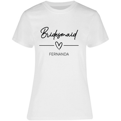 Playera Silhouette | Despedida de Solera - Bridesmaid heart