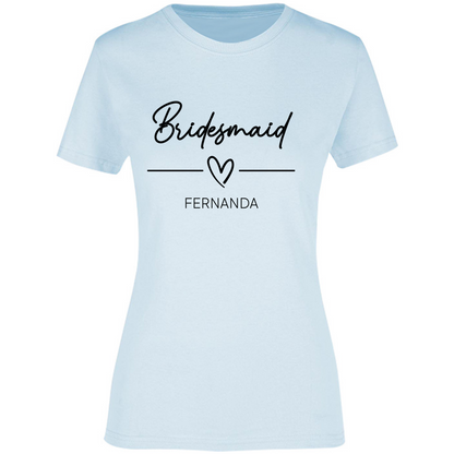 Playera Silhouette | Despedida de Solera - Bridesmaid heart