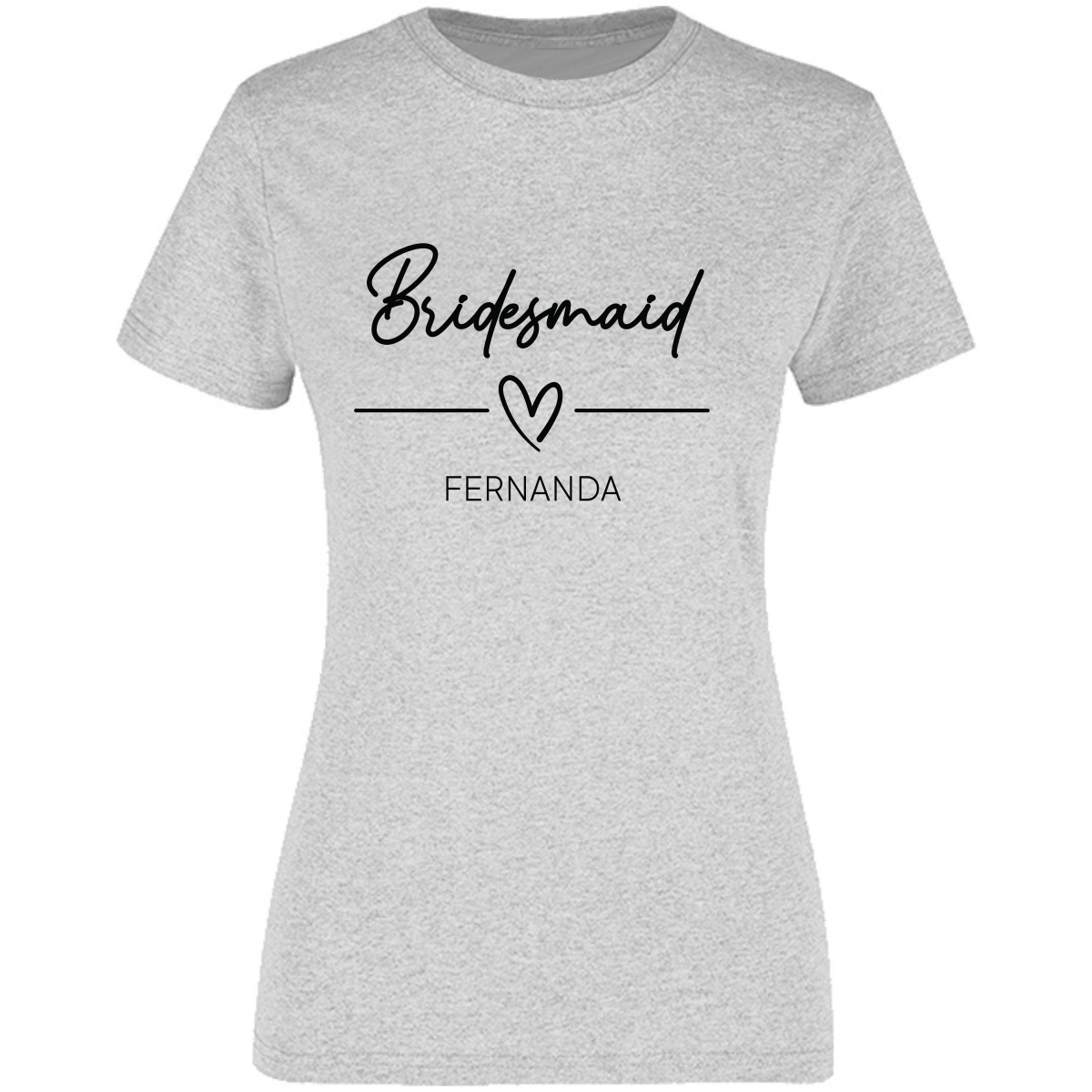 Playera Silhouette | Despedida de Solera - Bridesmaid heart