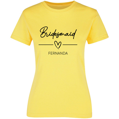 Playera Silhouette | Despedida de Solera - Bridesmaid heart