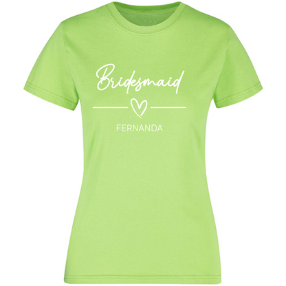 Playera Silhouette | Despedida de Solera - Bridesmaid heart