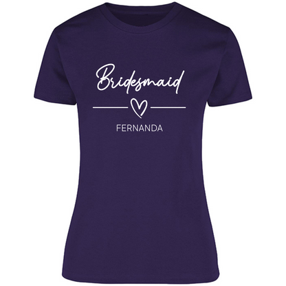 Playera Silhouette | Despedida de Solera - Bridesmaid heart