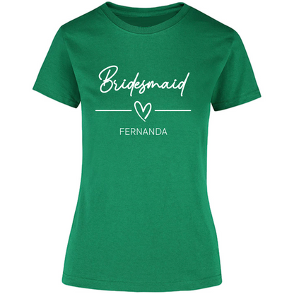Playera Silhouette | Despedida de Solera - Bridesmaid heart