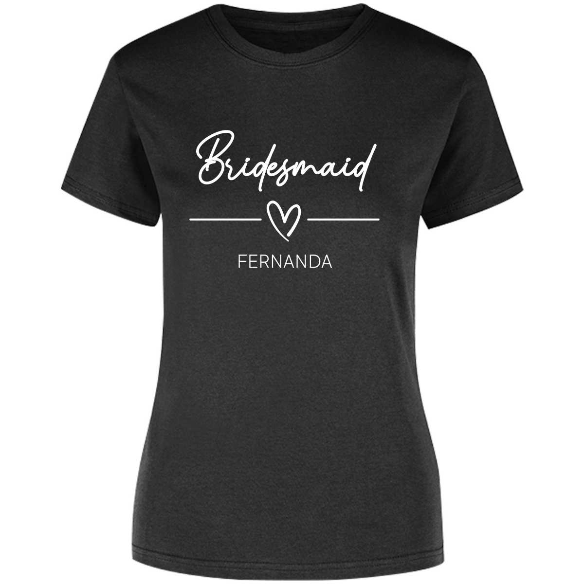 Playera Silhouette | Despedida de Solera - Bridesmaid heart