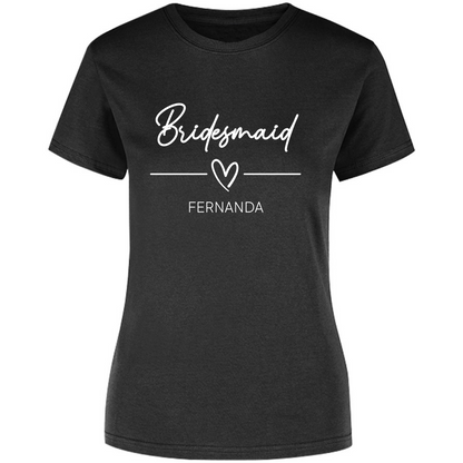 Playera Silhouette | Despedida de Solera - Bridesmaid heart