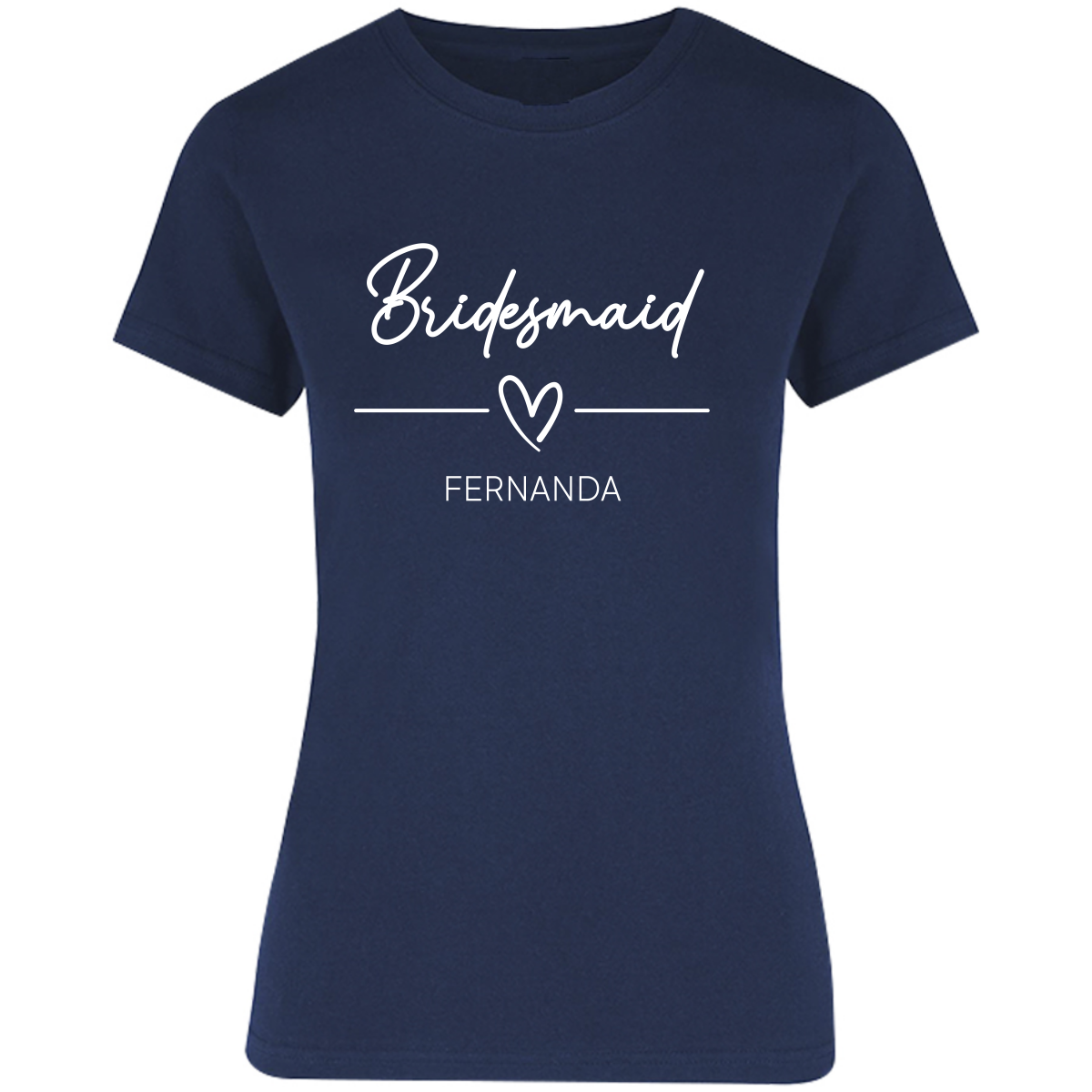 Playera Silhouette | Despedida de Solera - Bridesmaid heart
