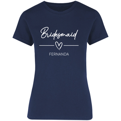Playera Silhouette | Despedida de Solera - Bridesmaid heart