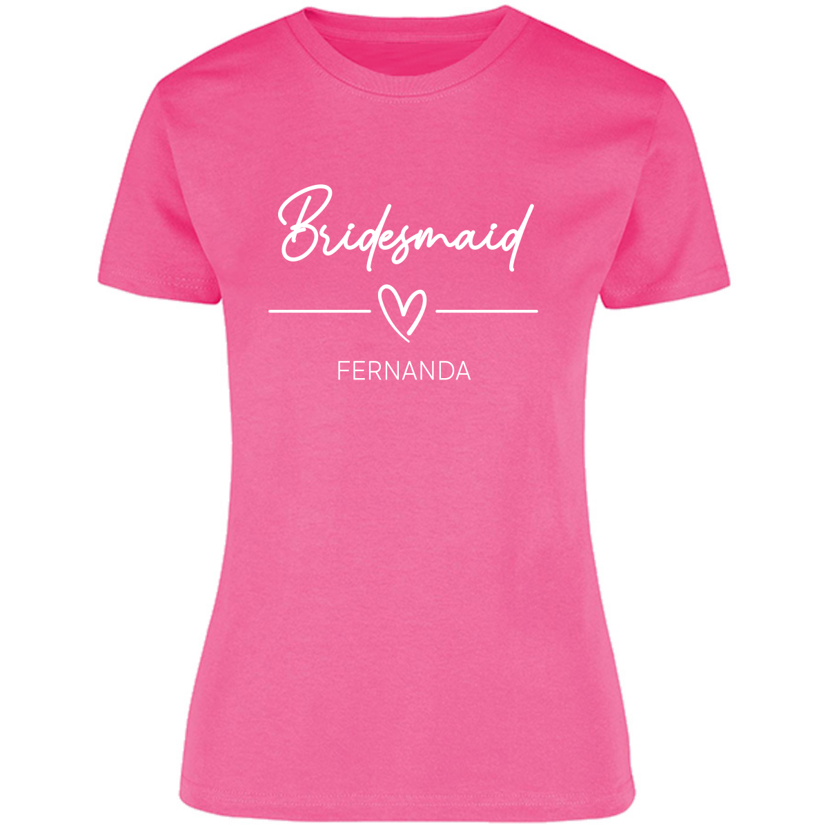 Playera Silhouette | Despedida de Solera - Bridesmaid heart