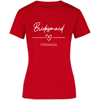 Playera Silhouette | Despedida de Solera - Bridesmaid heart