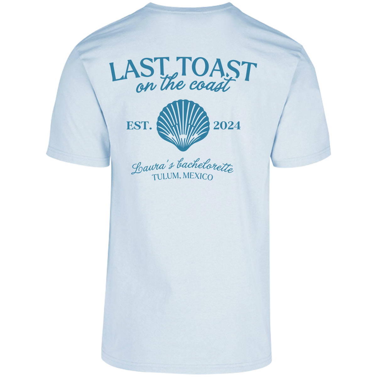 Playera Oversize | Despedida de Soltera - Last Toast on the Coast Personalizable