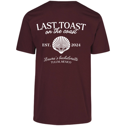 Playera Oversize | Despedida de Soltera - Last Toast on the Coast Personalizable