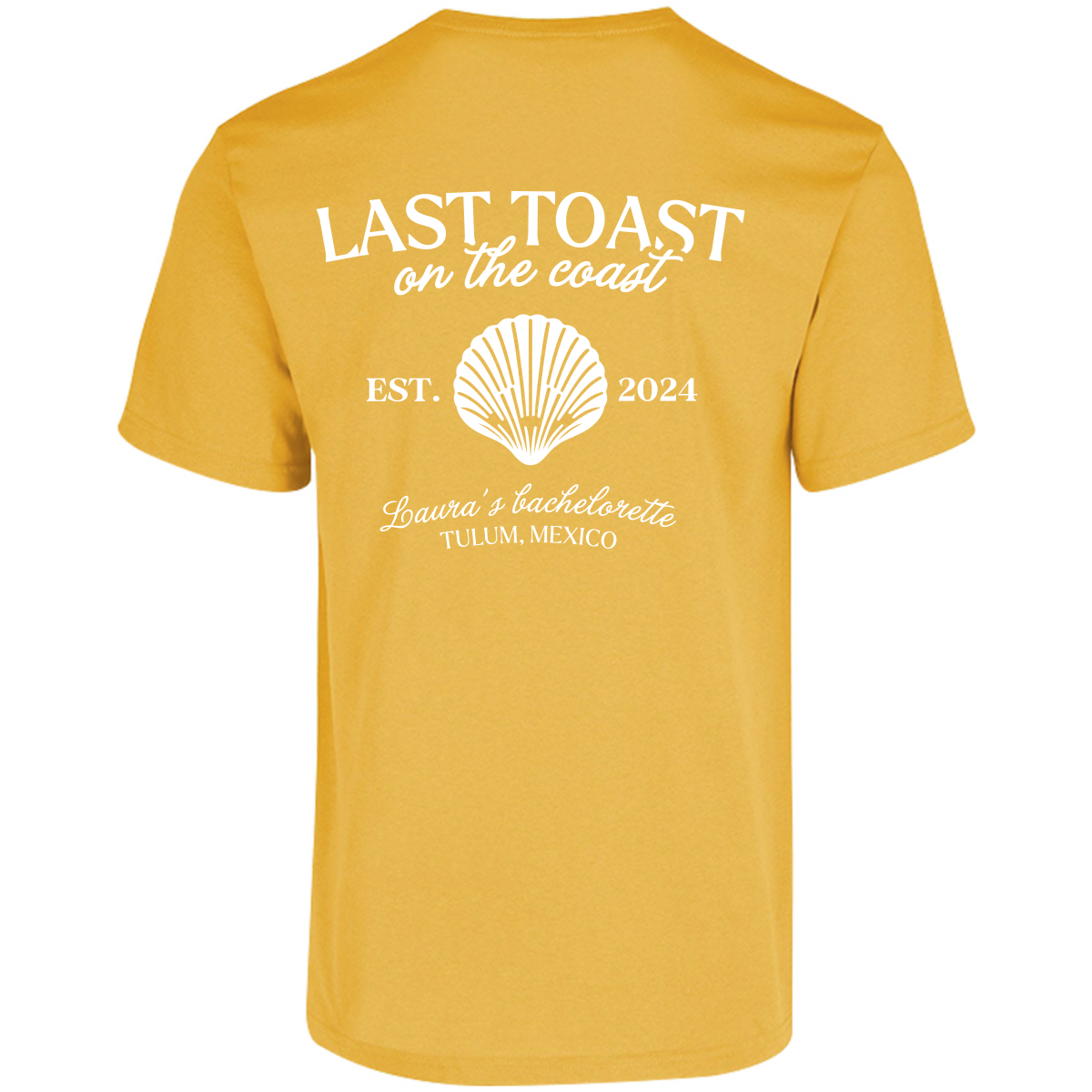 Playera Oversize | Despedida de Soltera - Last Toast on the Coast Personalizable