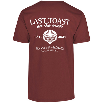 Playera Oversize | Despedida de Soltera - Last Toast on the Coast Personalizable