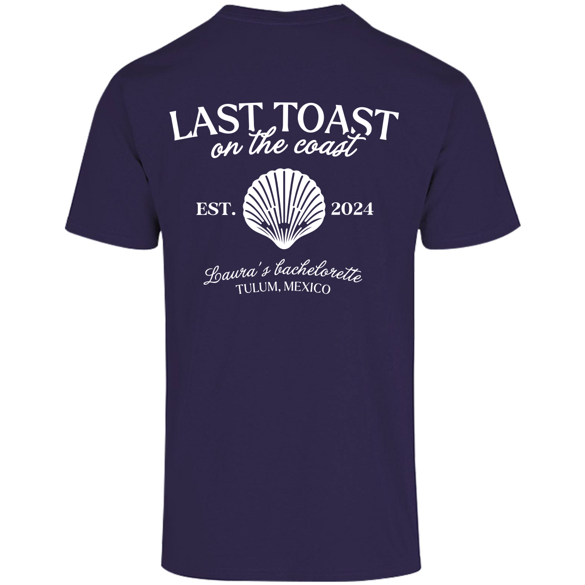 Playera Oversize | Despedida de Soltera - Last Toast on the Coast Personalizable