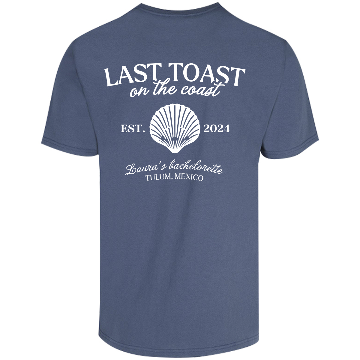 Playera Oversize | Despedida de Soltera - Last Toast on the Coast Personalizable