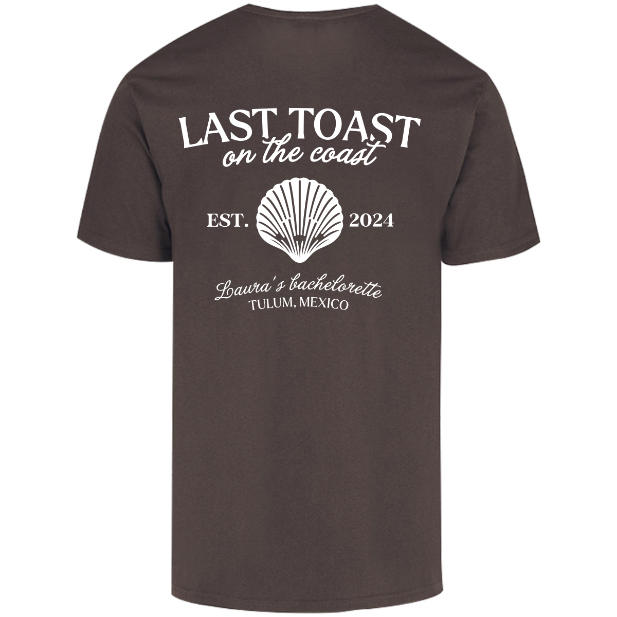 Playera Oversize | Despedida de Soltera - Last Toast on the Coast Personalizable