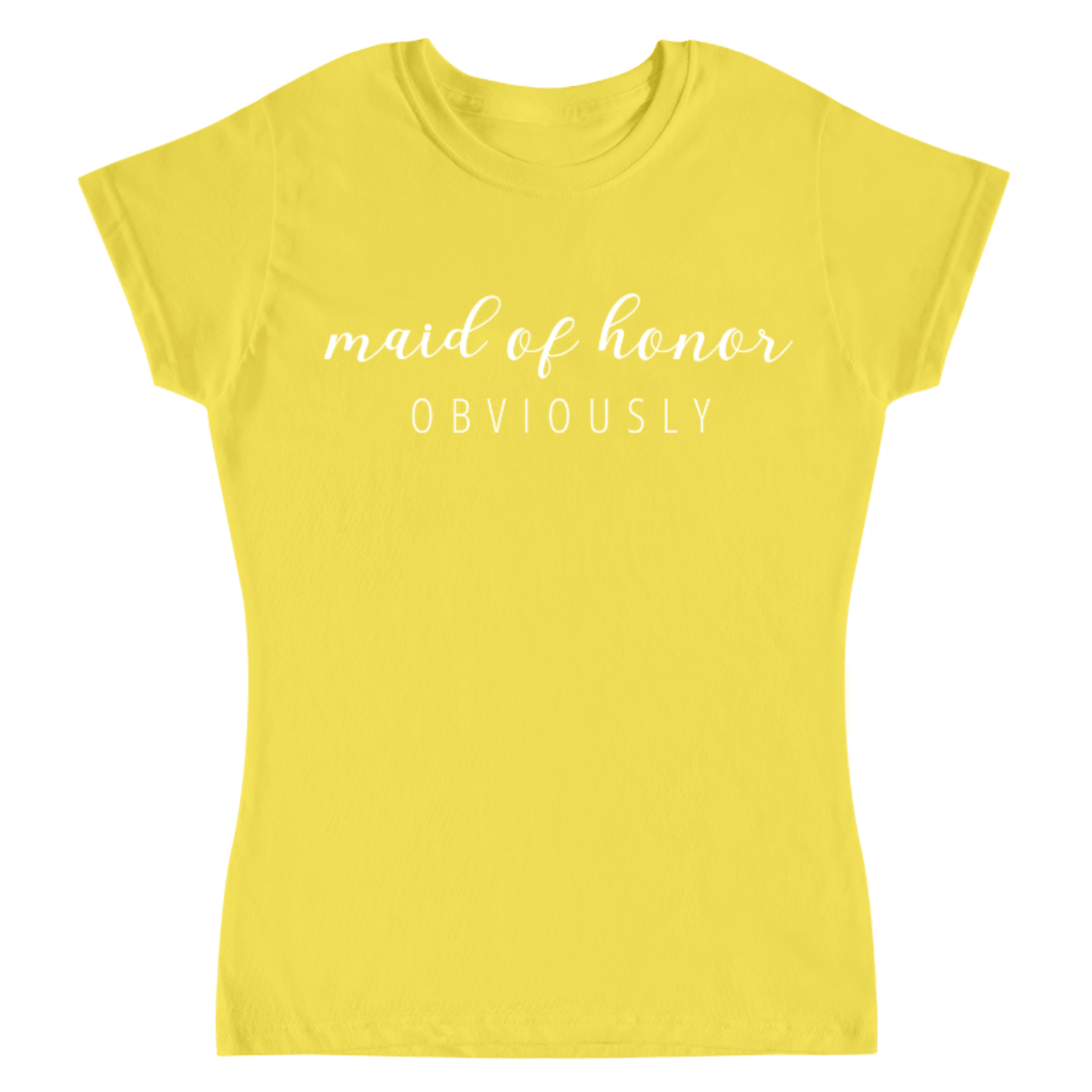 camiseta amarilla dama de honor