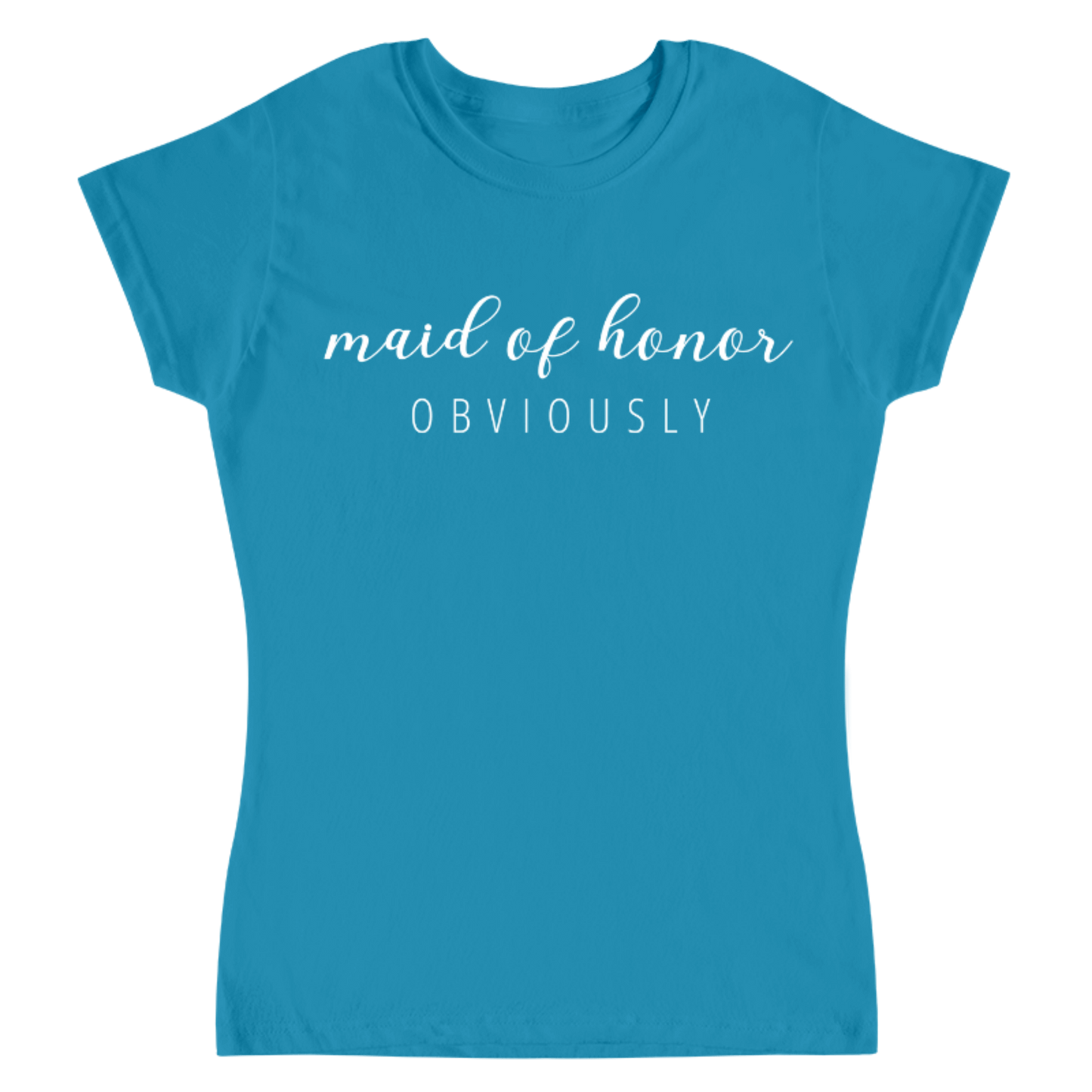 camiseta azul cielo dama de honor