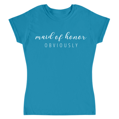 camiseta azul cielo dama de honor