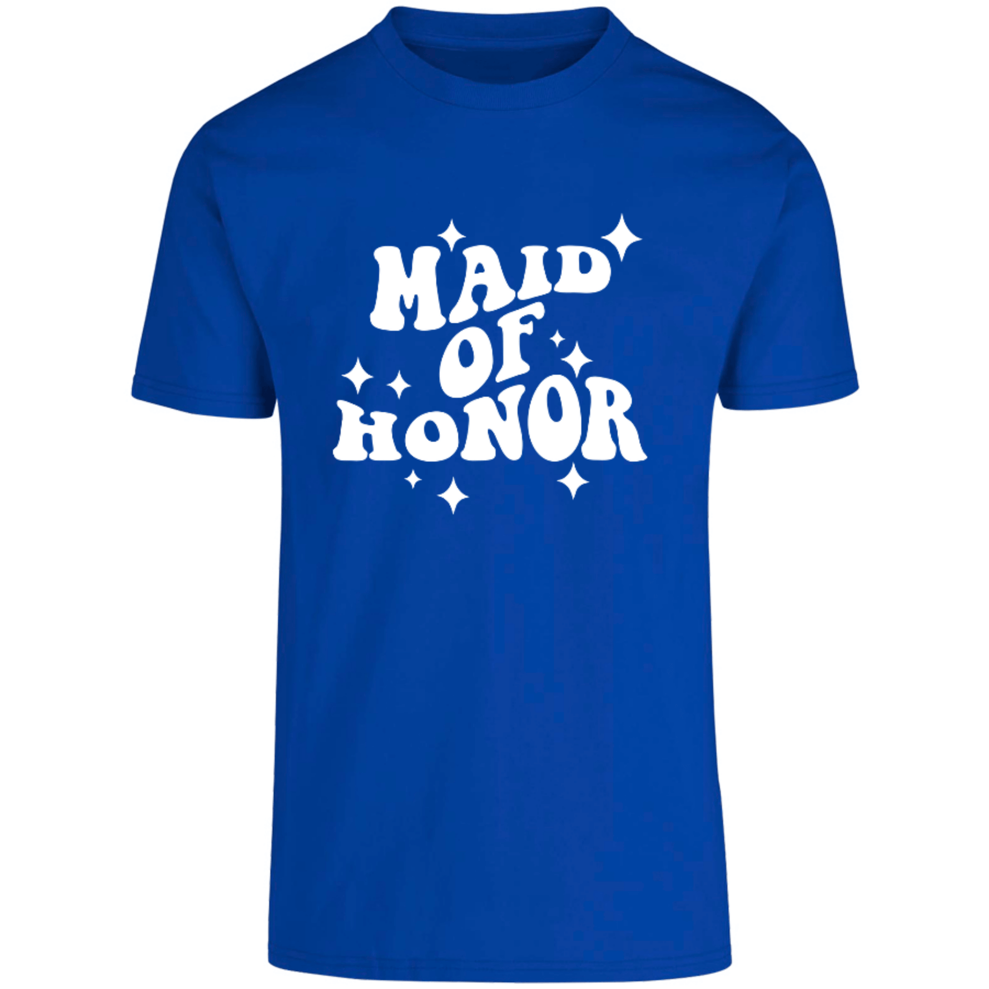 camiseta azul dama de honor