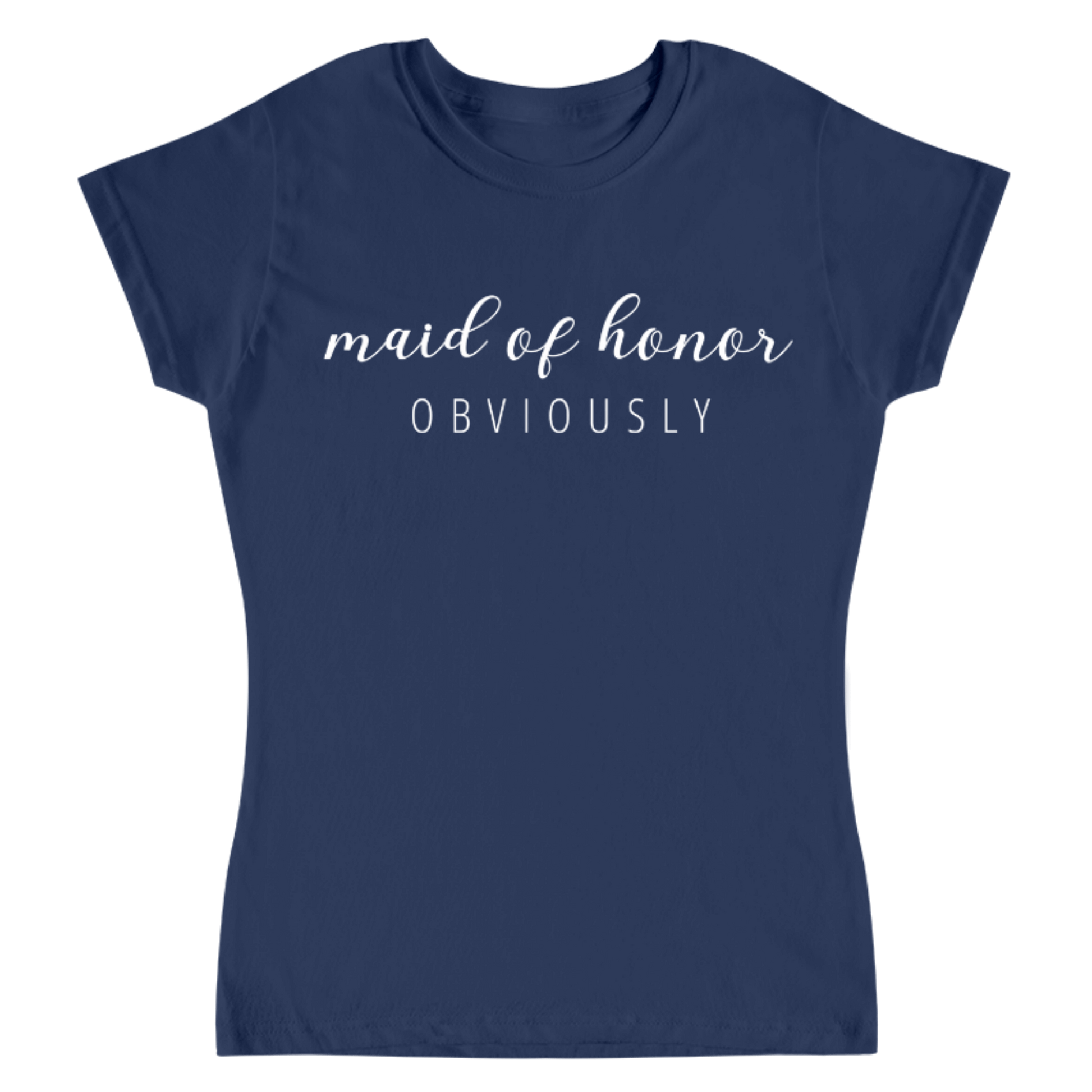 camiseta azul marino dama de honor