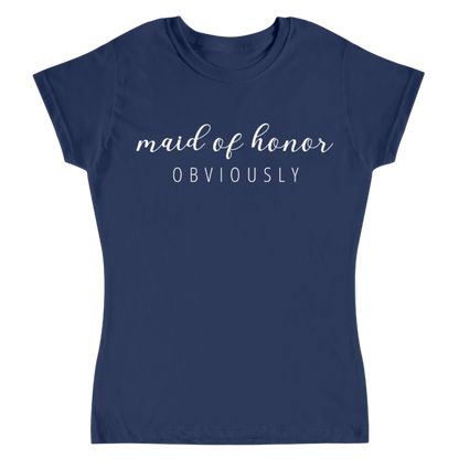 camiseta azul marino dama de honor