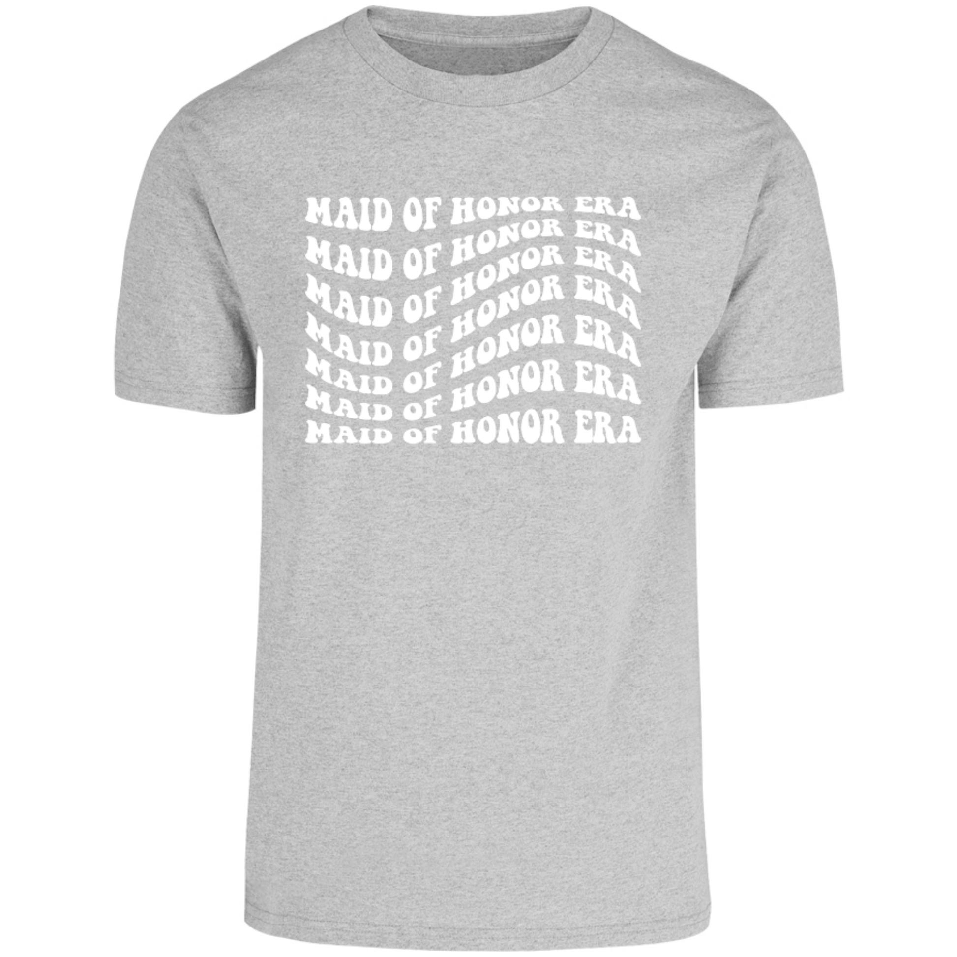 camiseta gris claro dama de honor