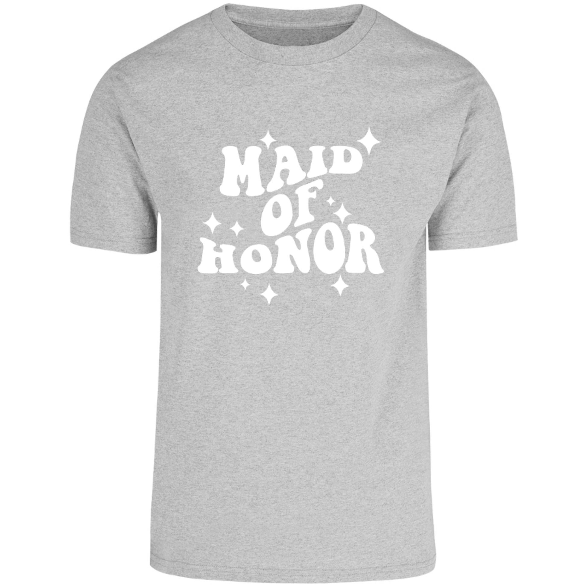 camiseta gris claro dama de honor