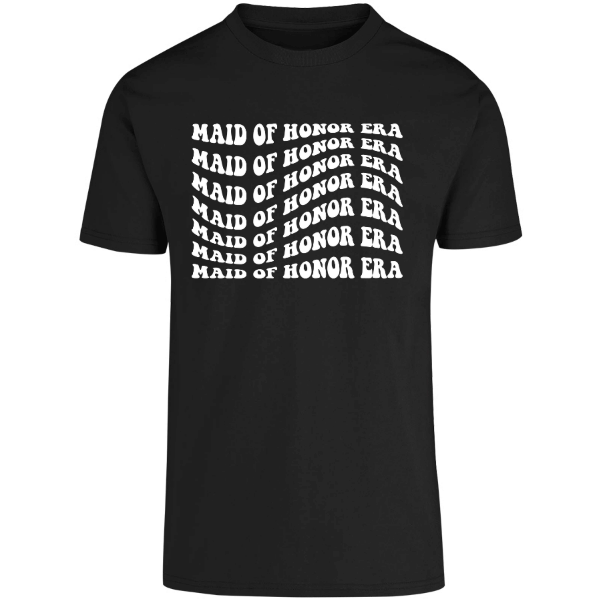 camiseta negra dama de honor