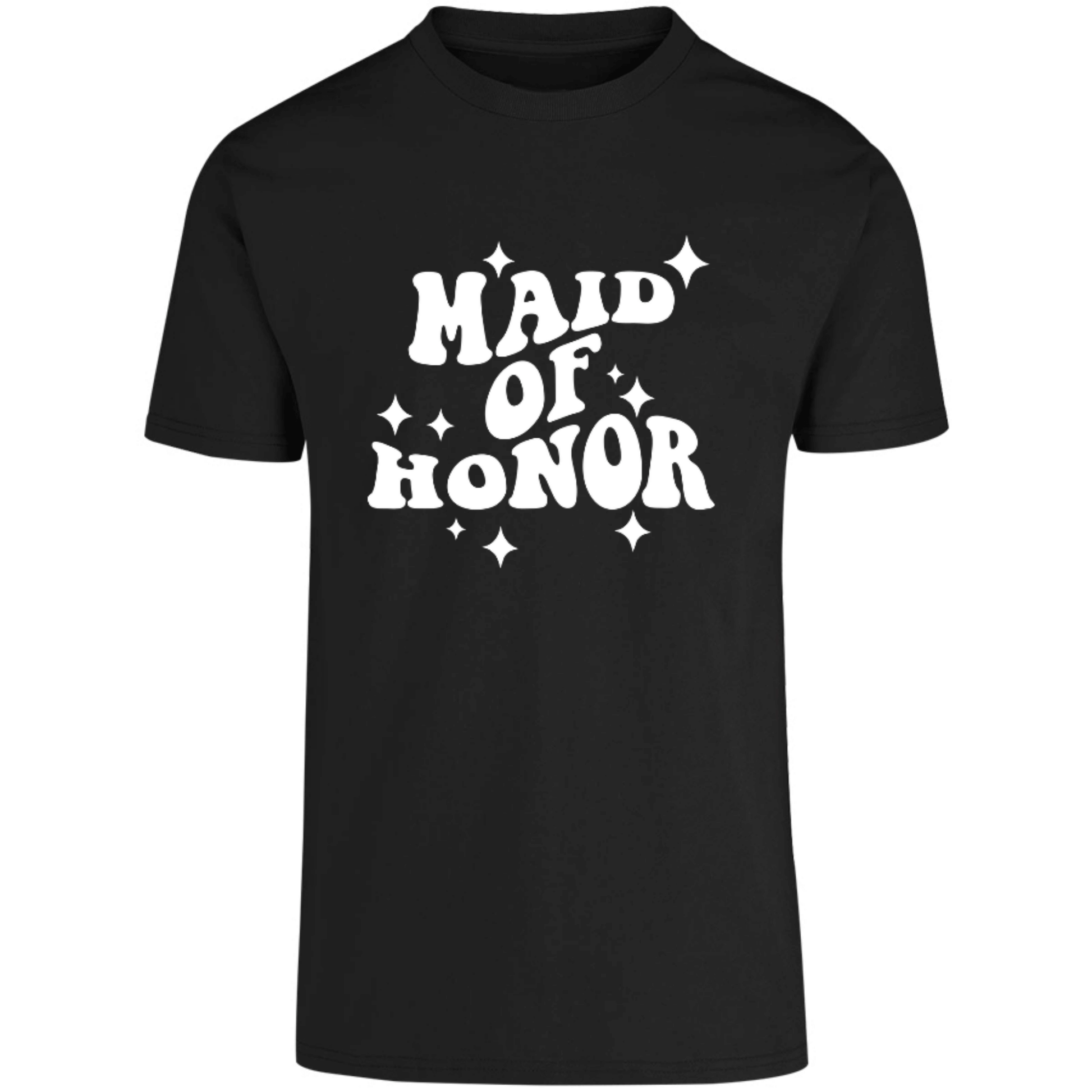 camiseta negra dama de honor