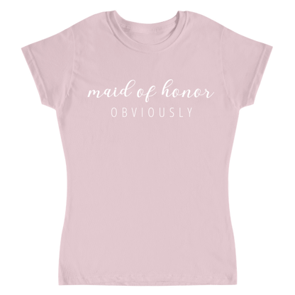 camiseta rosa pastel dama de honor