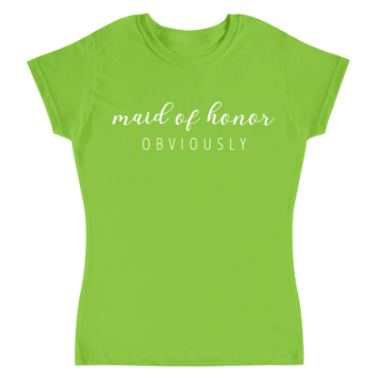 camiseta verde neon dama de honor